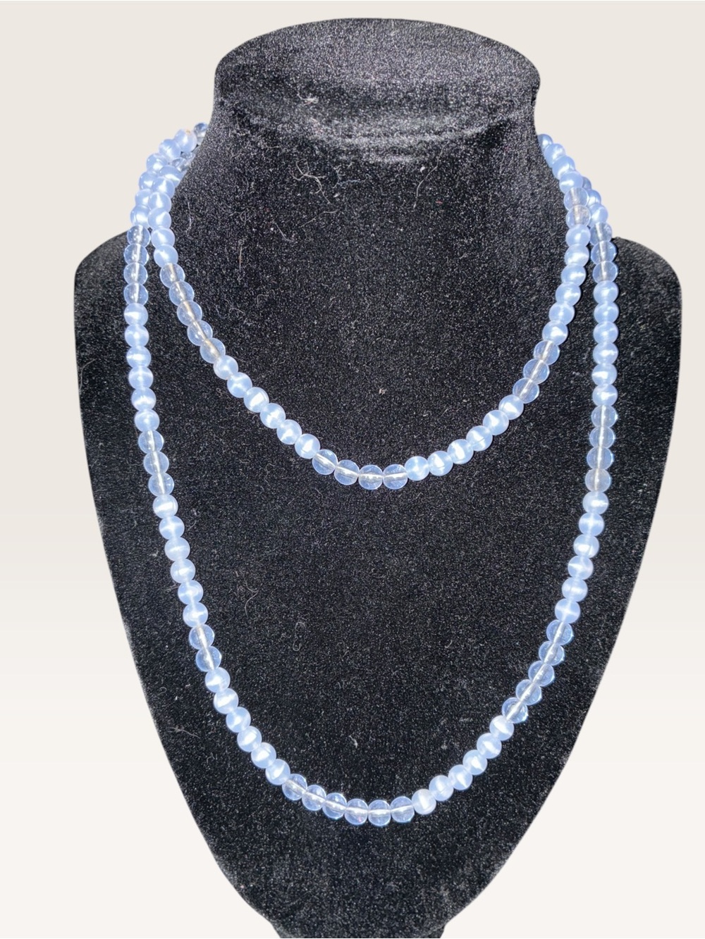 Vintage Monet Classic Light Purple Beaded Necklace - Women Jewelry